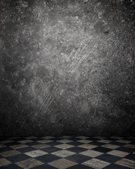 dark empty interior room. may used as background.