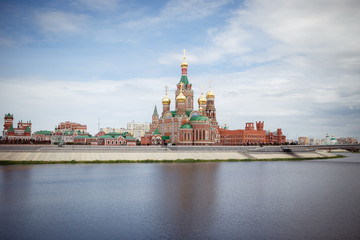 Kremlin on the embankment by the river