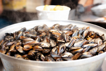 Turkish food, stuffed Mussels
