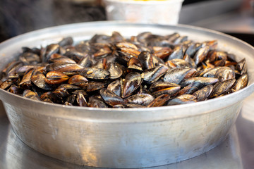 Turkish food, stuffed Mussels