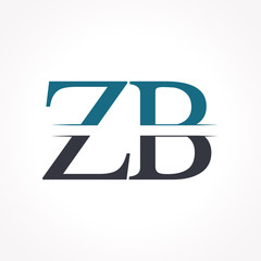 Obraz premium Initial ZB Logo Design Vector Template. Creative Letter ZB Business Logo Vector Illustration