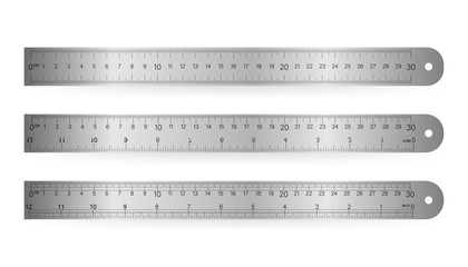 Ruler, isolated icon pictogram on a white background. Vector illustration.