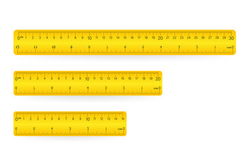 Ruler, isolated icon pictogram on a white background. Vector illustration.