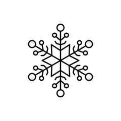 Snowflake icon. Simple line, outline vector flake of snow icons for ui and ux, website or mobile application