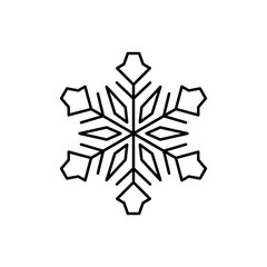 Obraz premium Snowflake icon. Simple line, outline vector flake of snow icons for ui and ux, website or mobile application