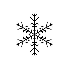 Snowflake icon. Simple line, outline vector flake of snow icons for ui and ux, website or mobile application