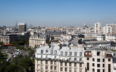 Vue des toits de Paris