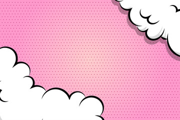 Comic book cartoon speech bubble for text