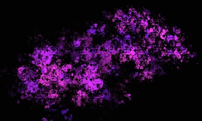 Obraz na płótnie Canvas Pink splatter dark mode background