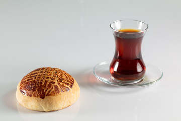 Turkish pastry product , tasty pogaca, karakoy,simit