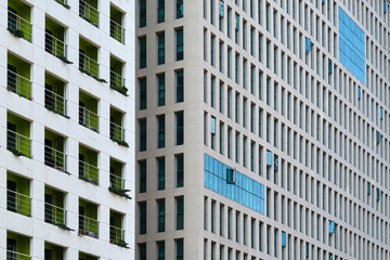 Detail shot of Modern urban building facade