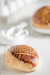 Turkish pastry product , tasty pogaca, karakoy,simit