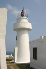 Sunny view of the beautiful Bitoujiao Lighthouse