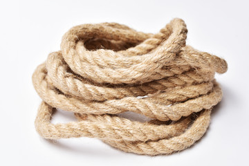 Rope on a white background.
