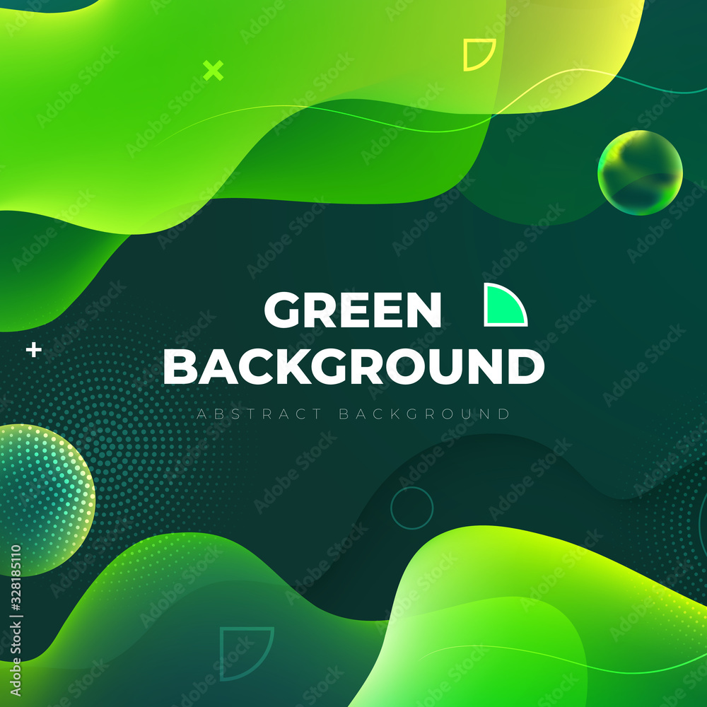 Canvas Prints liquid color background design. green eco fluid gradient shapes composition. futuristic design poste