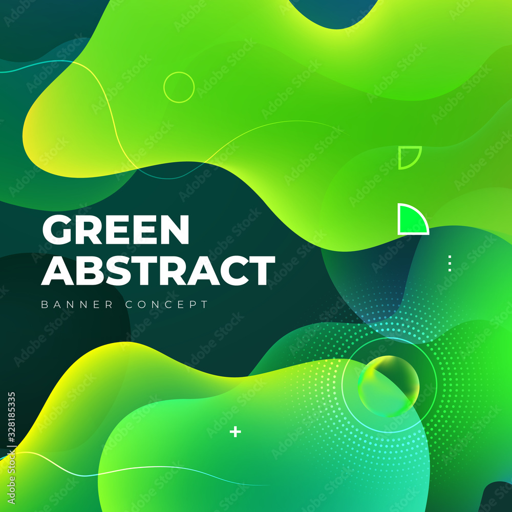 Canvas Prints liquid color background design. green eco fluid gradient shapes composition. futuristic design poste