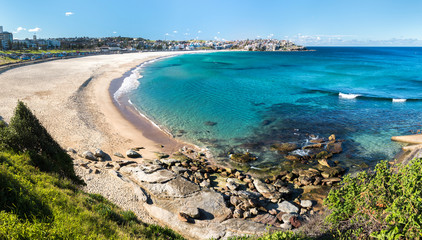 Panorama photo of Bondi Beach, Sydney Australia