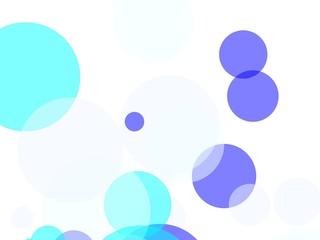 Abstract blue circles illustration background