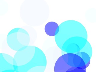 Abstract blue circles illustration background