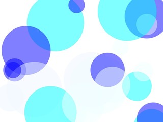 Abstract blue circles illustration background