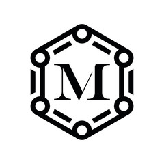 MM M letter logo design vector icone