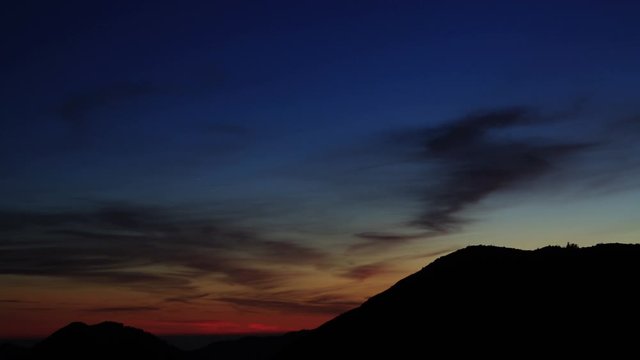 San Gabriel Mountains National Monument Sunset Time Lapse Magical Hours California USA