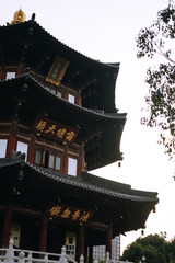 Suzhou, China; Nov 29 2017: Chinese ancient temple with beautiful traditional architecture