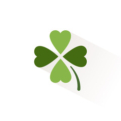 Clover. Isolated color icon. Nature vector illustration