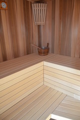 interior of sauna