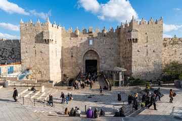 The Damascus gate in Jerusalem