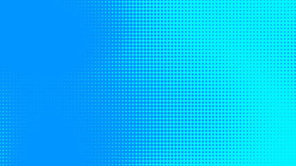 Dots halftone blue color pattern gradient texture with technology digital background. Dots pop art comics with summer background.