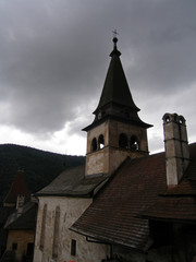 Fototapeta premium Orava Castle - one of the most beautiful castles in Slovakia, situated on a high rock above Orava river