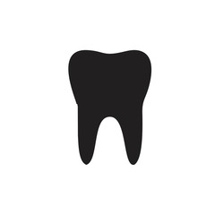 teeth icon template black color editable. teeth icon symbol Flat vector illustration for graphic and web design.