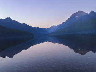 Fototapeta na wymiar Bowman Lake Glacier National Park