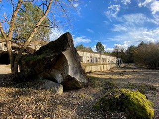 ruins of old fortifications in Poland