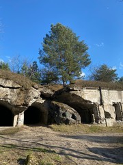 ruins of old fortifications in Poland