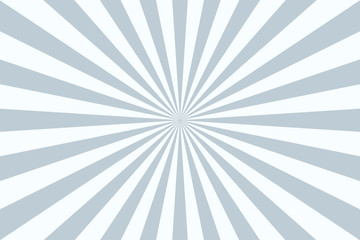 Sunburst background, white and blue colors.