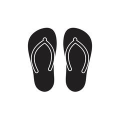 Slippers icon template black color editable. Slippers icon symbol Flat vector illustration for graphic and web design.