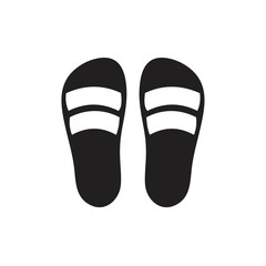 Slippers icon template black color editable. Slippers icon symbol Flat vector illustration for graphic and web design.