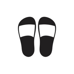 Slippers icon template black color editable. Slippers icon symbol Flat vector illustration for graphic and web design.