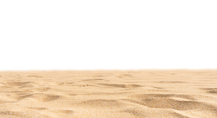sand dunes on the beach on white