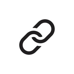link icon template black color editable. link icon symbol Flat vector illustration for graphic and web design.