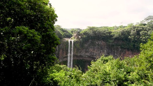 Beautiful Chamarel falls in Mauritius