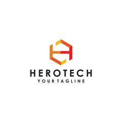 Hero Tech Logo Simple and Industrial
