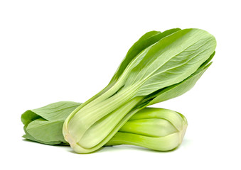 chinese mustard leaf isolated on white background ,Green leaves pattern