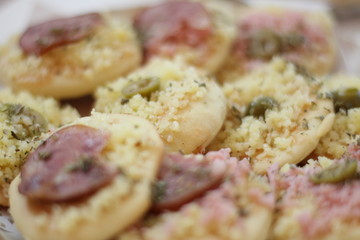 pizza with mushrooms and cheese