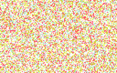 Pixel color noise, TV. Random multi-colored seamless squares background. Vector illustration. © WebPencil