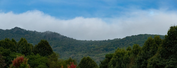 View of Grandfather Mountain from Linville, North Carolina