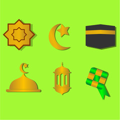 set of ramadan icon