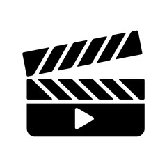 clapper icon vector template